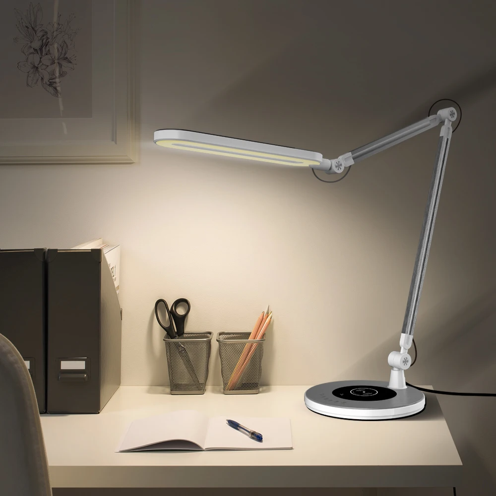 New Adjustable Swing Arm Desk Lamp Table Drafting Antique Finish LIGHT 
