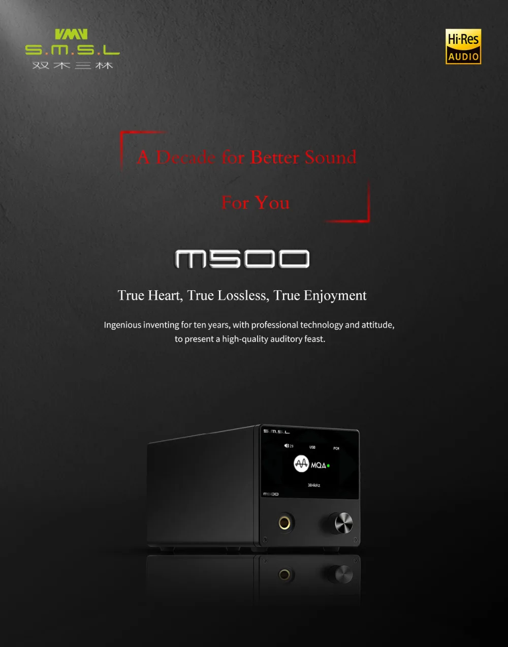 SMSL M500 гарнитура DAC AMP MQA ES9038PRO ES9311 XMOS XU-208 32 бит 768 кГц DSD512 Hi-Res аудио усилитель наушников DAC, предварительный заказ