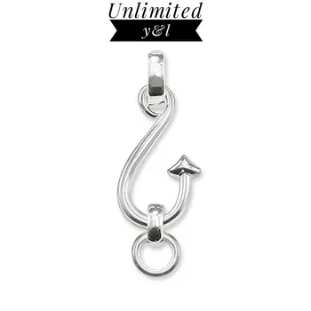 

Hook Charm Carrier Connectors for Women Men Thomas Style Neckelace Accessories 925 Sterling Silver Fashion Jewelry Wholesale