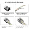 5pcs 2/3/4/5 Pin LED Strip Connector 5/8/10/12mm Connectors For Waterproof /Non-Waterproof LED Strip WS2812B RGBW RGBWW Light ► Photo 3/6