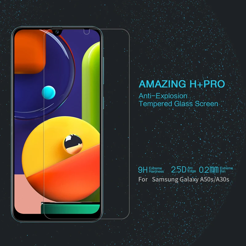 Закаленное стекло для Samsung Galaxy A50S A30S NILLKIN Amazing H + Pro устойчивое 2.5D Защита экрана |
