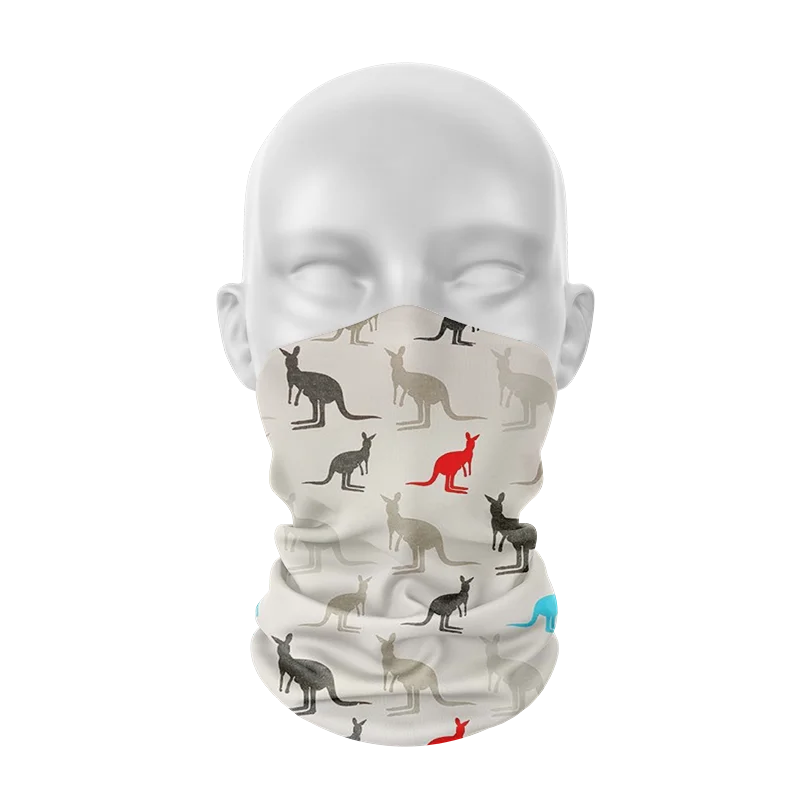 3D Printed Funny Layered Dense Pattern Women Scarf Animal Magic Sports Cycing Dustproof Headscarf Face Cover Hair Accessories