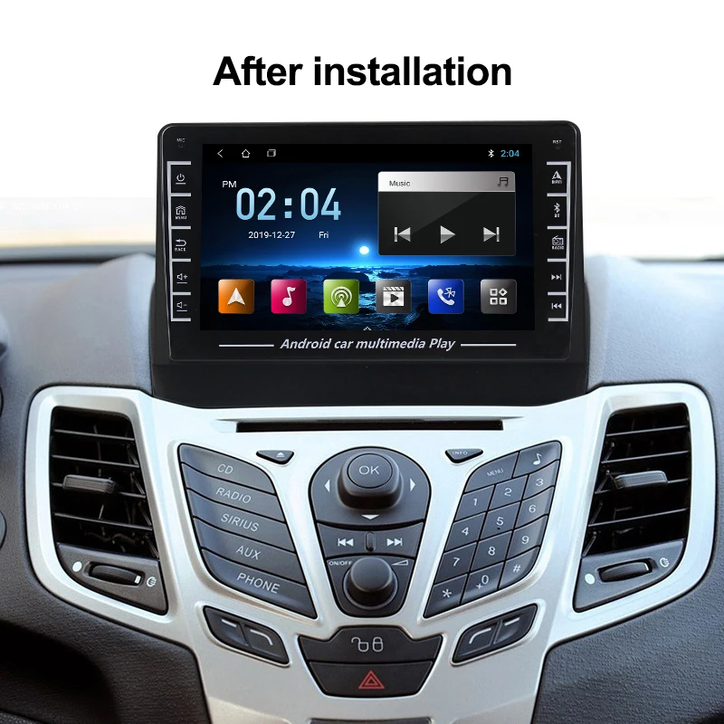 Автомагнитола на Android для Ford Fiesta 2009-2017 автомобильный мультимедийный видеоплеер