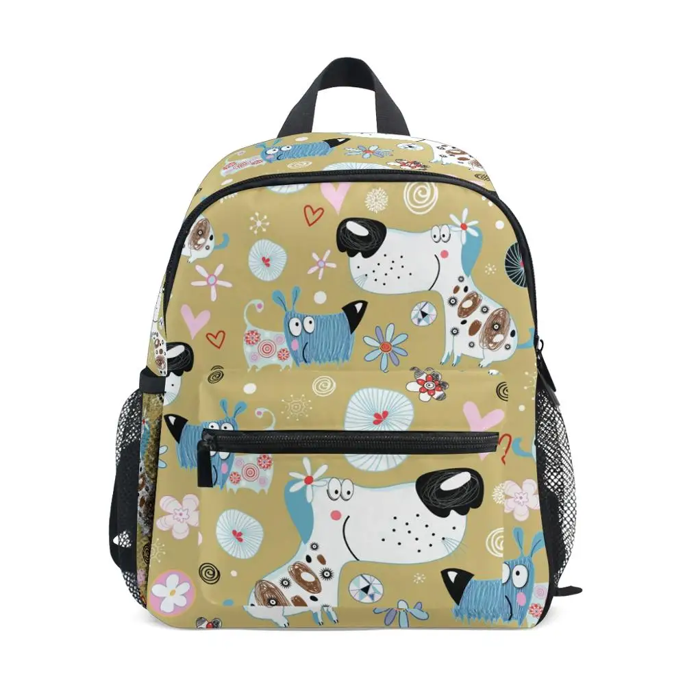 

ALAZA Backpack Girls Funny Dog Printing School Bag for Kids Schoolbag Mini Book Bag Children Children's Backpack Baby white Bags