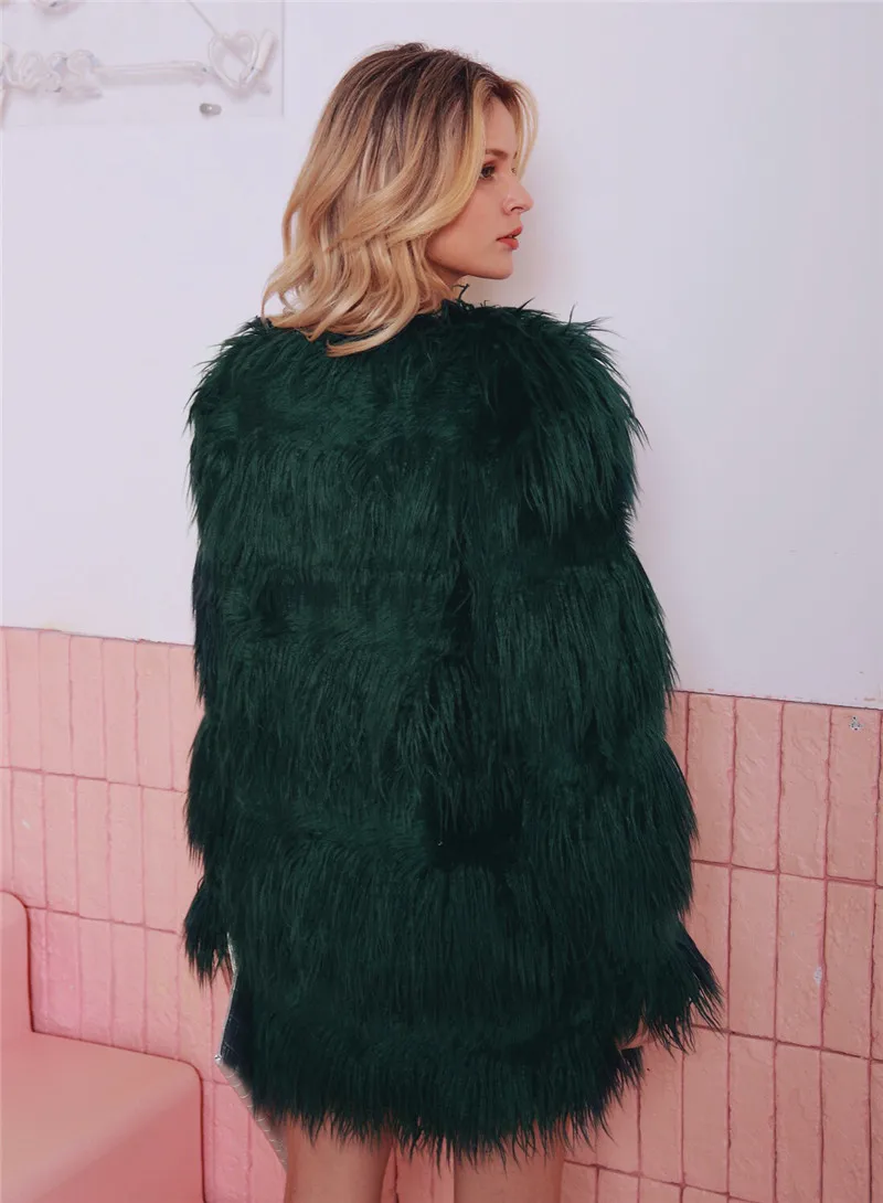 Womens Coats Winter Casual Faux Fur Coat Warm Clothes Fashion Korean Plus Size
