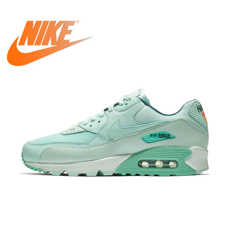 Оригинальные Nike Оригинальные кроссовки AIR MAX 90 SE женские кроссовки на шнуровке низкий Досуг увеличивающий рост удобные 881105