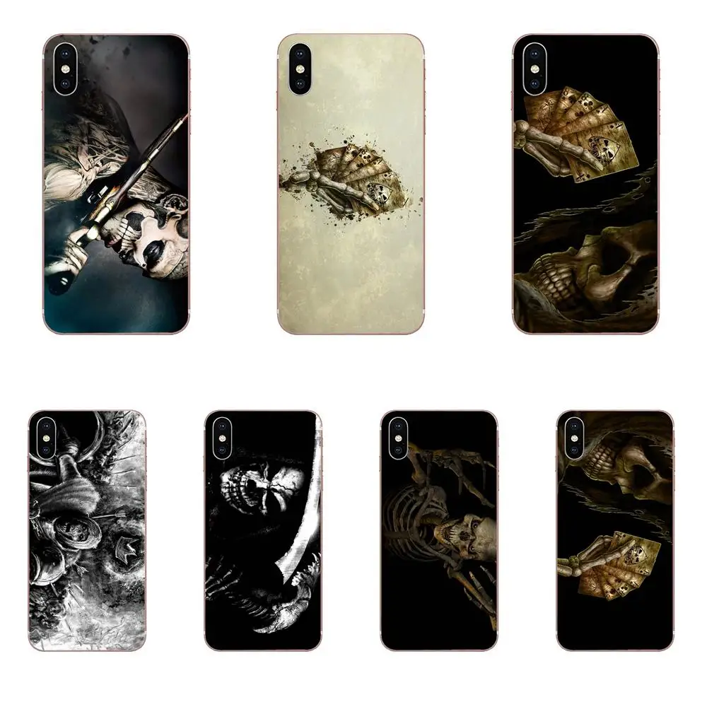 Soft Covers Case Skeleton Playing Poker For Samsung Galaxy A10 A20 A20E A3 A40 A5 A50 A7 J1 J3 J4 J5 J6 J7 2016 2017 2018 | Мобильные
