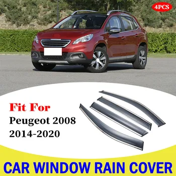 

For Peugeot 2008 2014-2020 Car Window Visor Wind Deflector Rain Sun Visor Shield Cover Awnings Cover Car Accessories