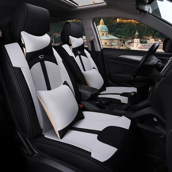 

Full Coverage flax fiber car seat cover auto seats covers for hyundai creta ix25 elantra i30 i40 sorento terracan tucson verna