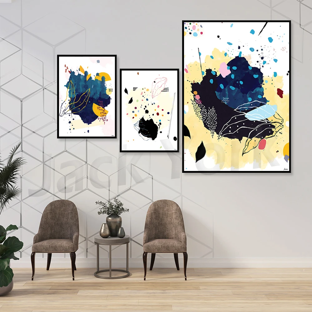 

Акварельное искусство с печатью, современный абстрактный печатный набор, абстрактное настенное искусство, загружаемые художественные принты