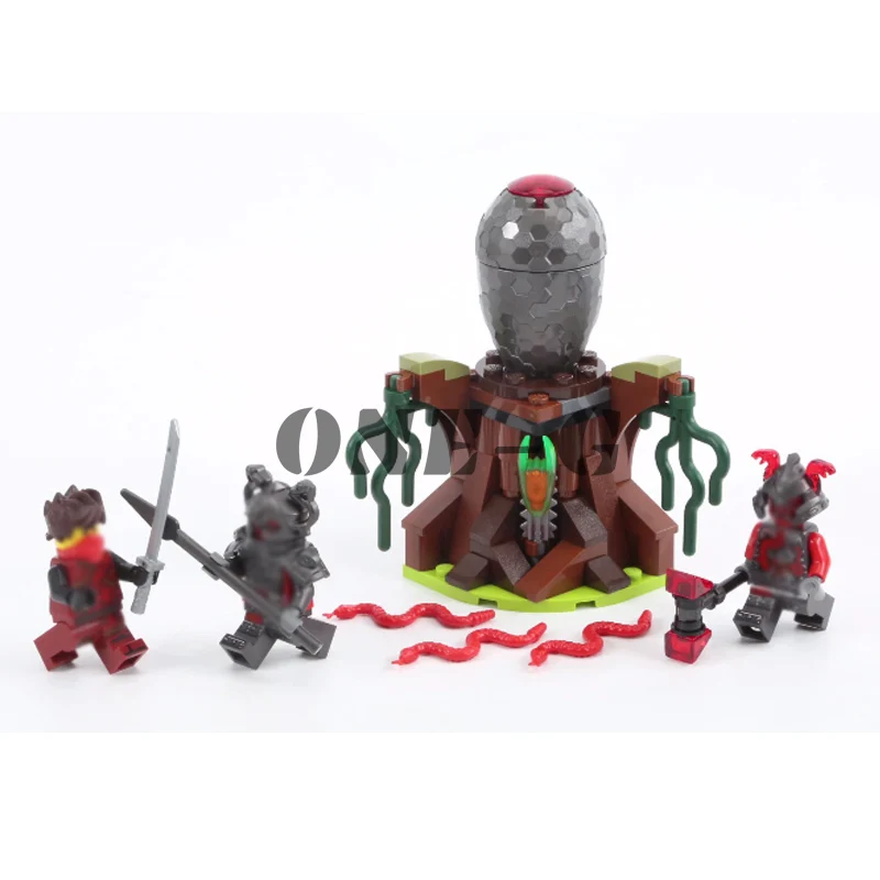 

New Ninjaing Series Toys The Vermillion Attack Compatible Legoingly Ninjaing 7021 Building Blocks Toys for kids Birthday Gift