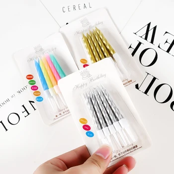 

50-100box colorful color Candle Cake Party Birthday Party Festival Supplies Lovely Birthday Candles for Kitchen Baking Gifts
