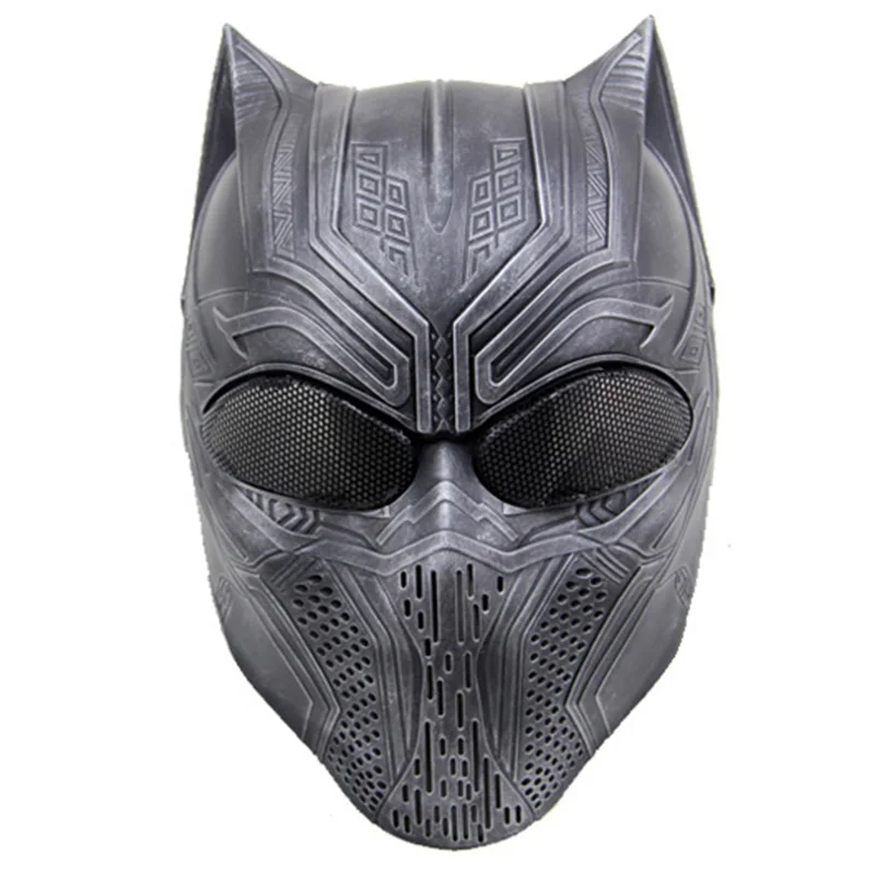 Черный маски Пантеры страйкбола для пейнтбола армейские военный wargame тактический полностью лицевая сетка костюмная маска косплей на Хэллоуин Вечерние