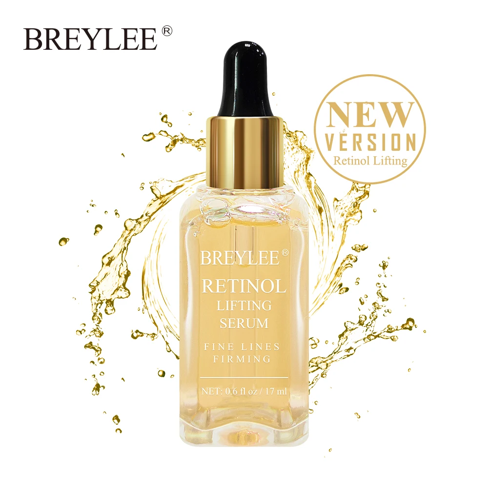 

BREYLEE Skin Care Serum Retinol Anti Aging Face Essence Wrinkle Fine Line Removal Facial Cream Moisturizing Acne Treatment 17ml