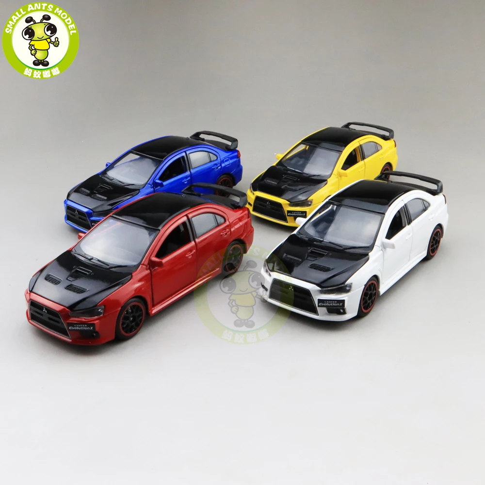 Модель автомобиля jackiфотовспышки Mitsubishi Lancer EVO X 10 BBS RHD с черной крышей модель