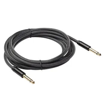 

6.35mm male to male electric guitar audio cable Wire Cable 3M 6M Shielded Bass Cable For Guitar Amplifier Musical Instruments