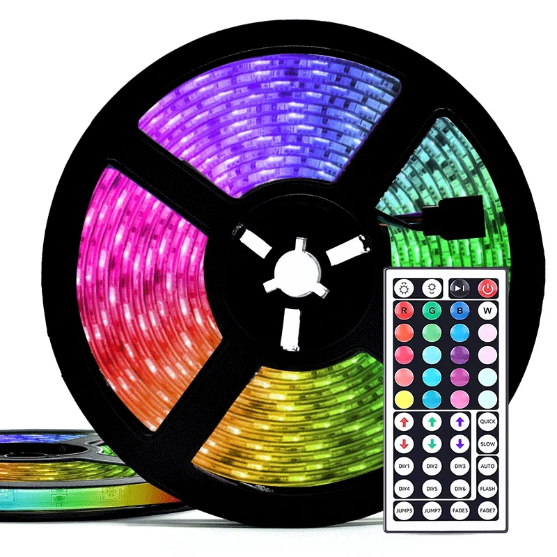 5M/10M LED Strip RGB USB 5050 SMD LED Lights 0.5/1/2/3M Light Strip With Remote Control Desktop Holiday Wall Room TV BackLight