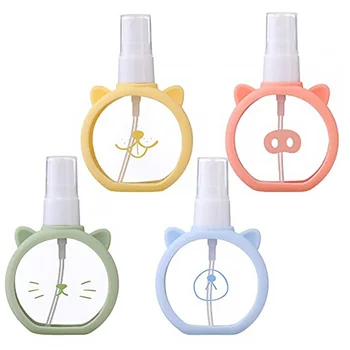 

4pcs Spray Bottles Plastic Refillable Mist Sprayer Liquid Container Travel Bottles for Travel