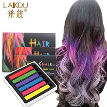 LAIKOU бренд 6 цветов цвет волос воск Мел временный цвет волос синий Краска для волос профессиональные мелки для волос многоцветный