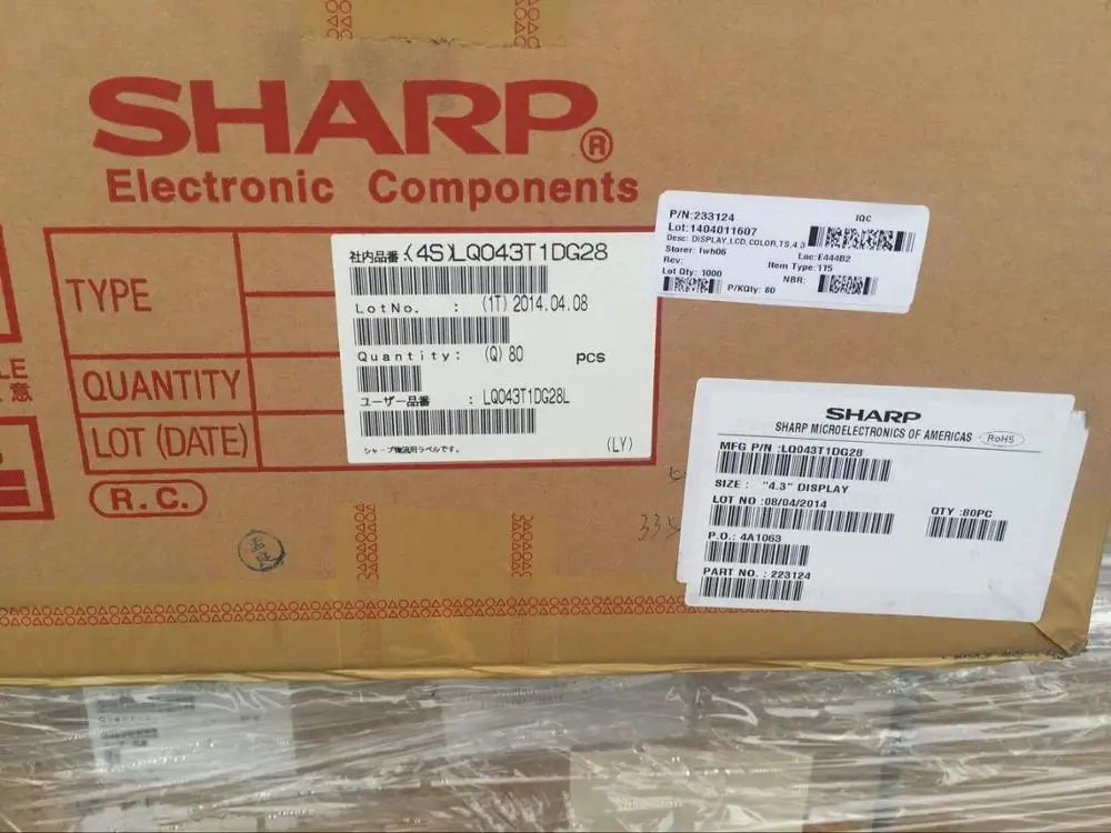 4,3 дюймовый ЖК-экран LQ043T1DG28 480*272 a-Si TFT-lcd LCM
