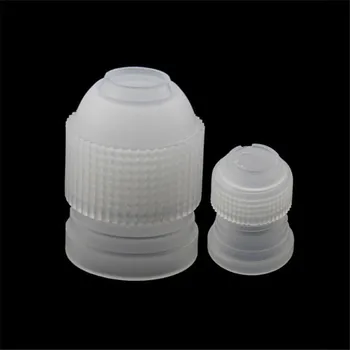 

2pcs Small/Large Size Coupler Adaptor Icing Piping Nozzle Bag Cake Flower Pastry Decoration Pastry Tools Cream Dessert Tools