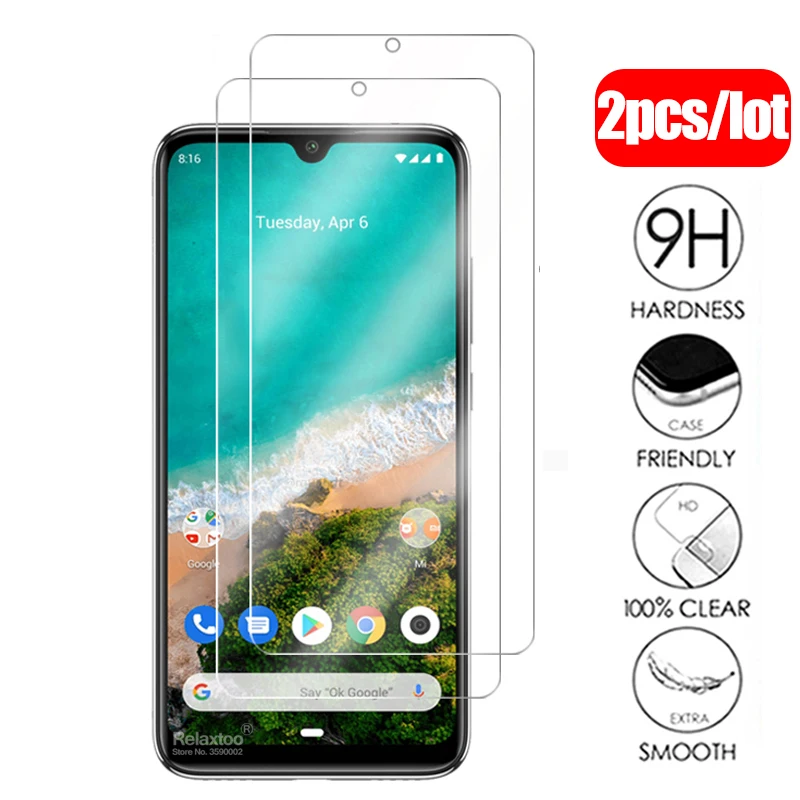 Защитное стекло для смартфона Xiaomi Mi A3 закаленное 2 шт. | Мобильные телефоны и