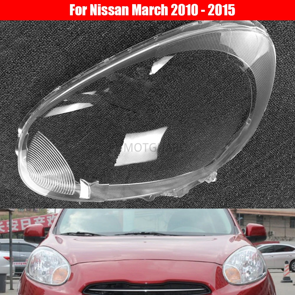 

Car Headlight Lens For Nissan March 2010 2011 2012 2013 2014 2015 Car Headlamp Lens Replacement Auto Shell Cover