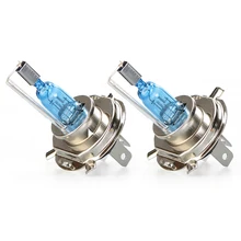 New 2 PCS Newest super bright car H4 H7 H11 H1 9005 9006 HB3 HB4 Halogen lamp Original socket auto headlight bulb 5500k white