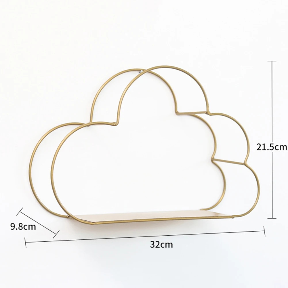 Кухонный декоративный Органайзер, железный облачный подвесной стеллаж для хранения, настенная полка для детской комнаты, украшения для детской комнаты, фигурки для дома