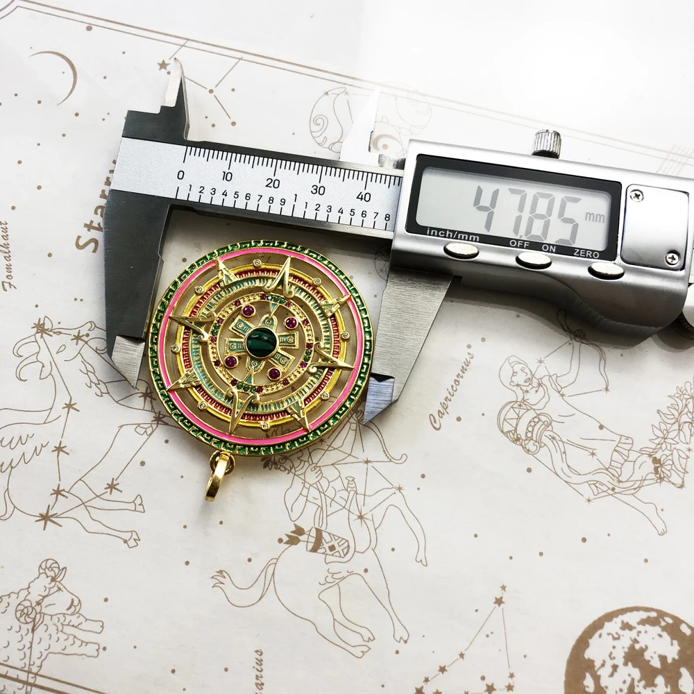 Pendants Golden Mythical Aztec Amulet,2020 New Jewelry Vintage 925 Sterling Silver Accessories Powerful Magic Gift For Women - Image 2