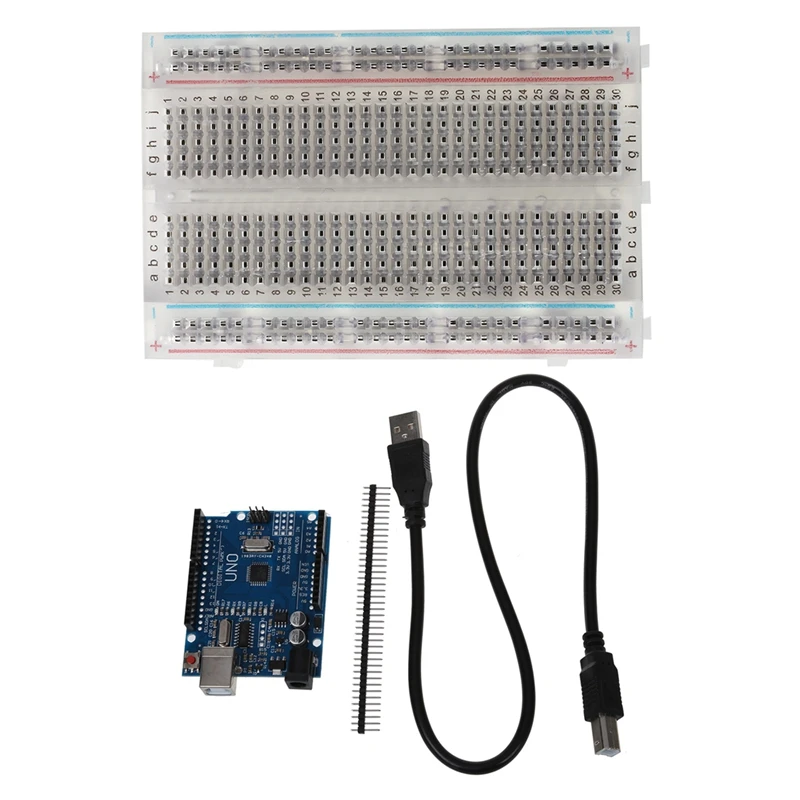 HFES Экспериментальная плата макетная плата ZYJ-60 прозрачная новая и Atmega328p CH340G UNO R3 плата+ USB кабель совместимый