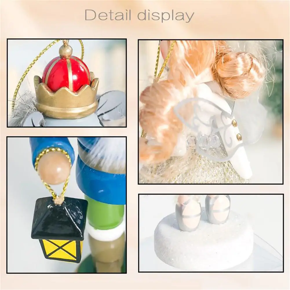 2020 высокое качество 4 шт деревянные расписные рождественские украшения Детские Подарочные игрушки для Рождественского украшения