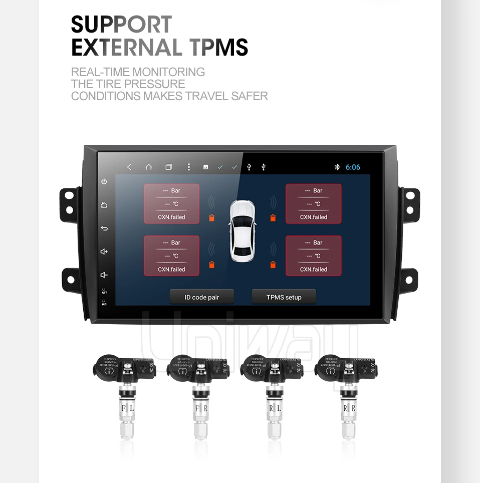 Best uniway ATY9071 Android 9.0car dvd for Suzuki SX4 2006 2007 2008 2009 2010 2011 2012 2013 car radio gps  navigation 14