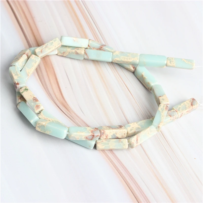 Linxiang модные натуральные разноцветные кубовидные свободные бусины DIY браслет ожерелье серьги шпильки аксессуары