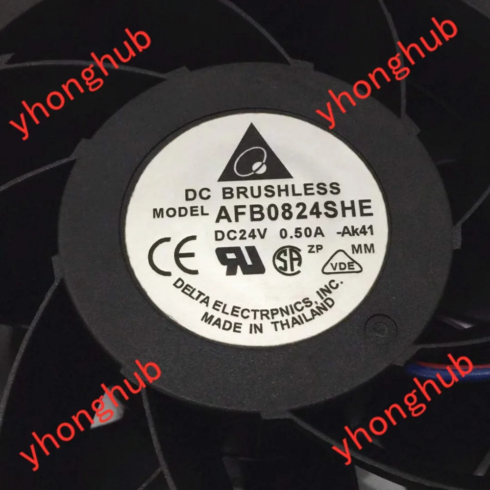 DELTA AFB0824SHE AK41 DC 24V 0.50A 80x80x38mm вентилятор охлаждения сервера