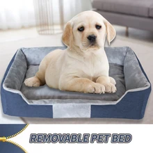 

Pet Beds for Dog for Medium Large Dogs Removable Washable Cover Nonskid Bottom Couch Soft Cat Mat Coral Fleece Puppy Blanket