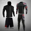 2022 Men Sportswear Compression Suits Breathable Gym Clothes Man Sports Joggers Training Gym Fitness Tracksuit Running Sets 4XL ► Photo 2/6