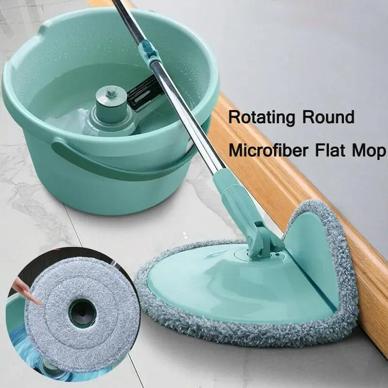 

Mop Bar Rotation Universal Lazy Tow Rotate Self-wringing Hand-free Mop Bucket Mop Automatic Dehydration Mopping Artifact Home