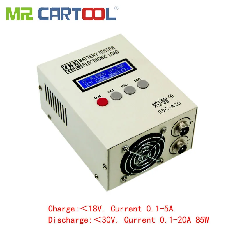 

Battery Tester 30V 85W Lithium/Lead Acid Battery Capacity Tester Charge 5A Dischage 20A Electronic Load PC Software Control