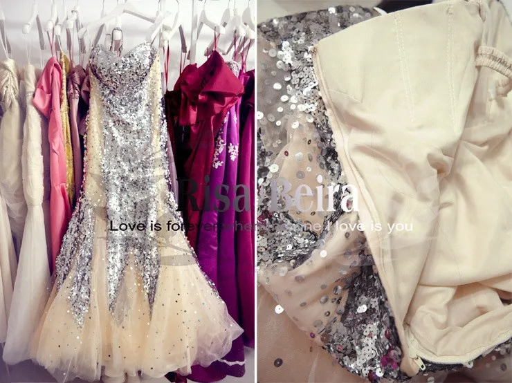Настоящая Новая мода Vestidos формальные Роскошные бисерные элегантные сексуальные Звездные Вечерние платья Русалка Платья для подружек невесты