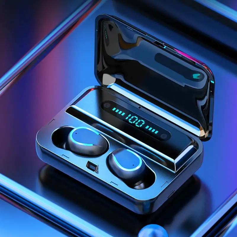 Bluetooth наушники 5 0 HD голосовые Графен бас Вибрирующая мембрана цифровой дисплей