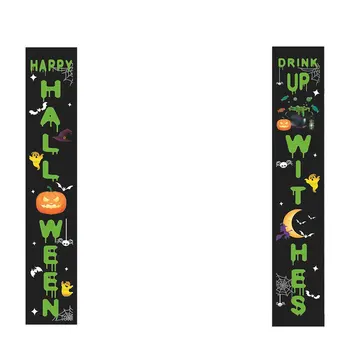 

Halloween Props Horror Pumpkin Head Curtain Green Funny Party Decoration Supplies Masquerade Decorations