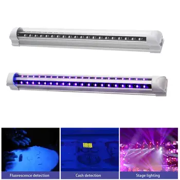 

T8 Led Uv Tube Lamp 32cm LED Germicidal Ultraviolet Lamp 10W 2835SMD 40LEDS 5v Usb Black Light Effect Stage KTV Bar