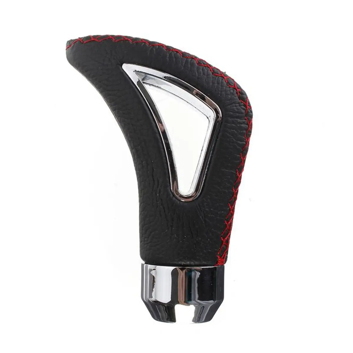 Shifter Lever Car Shifter Lever Black&Red Line Gear Shift Knob Replace Manual MT Leather Aluminum