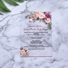 10 шт. акриловое приглашение на свадьбу на заказ красочные УФ печать деревянные свадебные приглашения карты деловые приглашения открытки для ответа на приглашение вечерние принадлежности