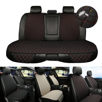 

Car Seat Cover Protector Linen Fabric Front Or Rear Flax Cushion Seat Back Pad Mat Backrest Auto Interior Car Accessories