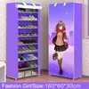 Simple Combination Shoe Cabinet Nonwoven Fabric Storage Shoes Rack Folding Dust-proof Shoe Closet Home Dorm Organizer for Shoes 2