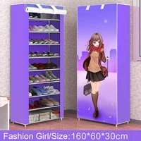 Simple Combination Shoe Cabinet Nonwoven Fabric Storage Shoes Rack Folding Dust-proof Shoe Closet Home Dorm Organizer for Shoes 2