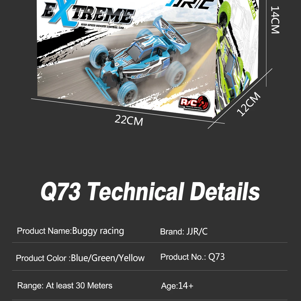 Jjrc High Speed Rc Car 4wd Climbing Car Q73 Remote Control Model Off-road Vehicle Toys For Boys Kids Gift
