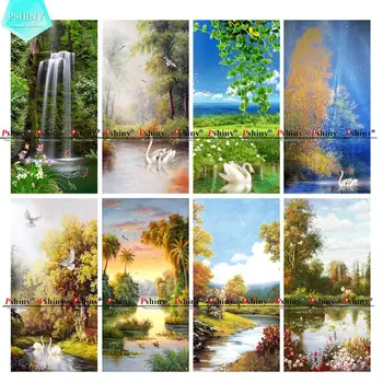 

DIY 5D Diamond embroidery sale Leisure Landscape Full drill round rhinestones Pictures Big Size Diamond Painting new arrivals